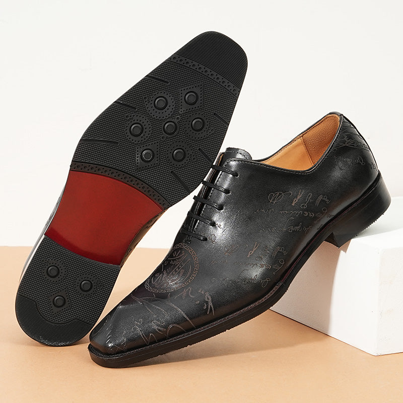 ExoticLuxe Cow Leather Lace Up Brogues