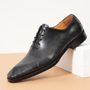 ExoticLuxe Cow Leather Lace Up Brogues