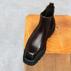 CowRoyale Sophisticated Slip-on Dress Boots