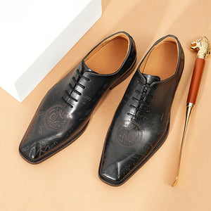 ExoticLuxe Cow Leather Lace Up Brogues