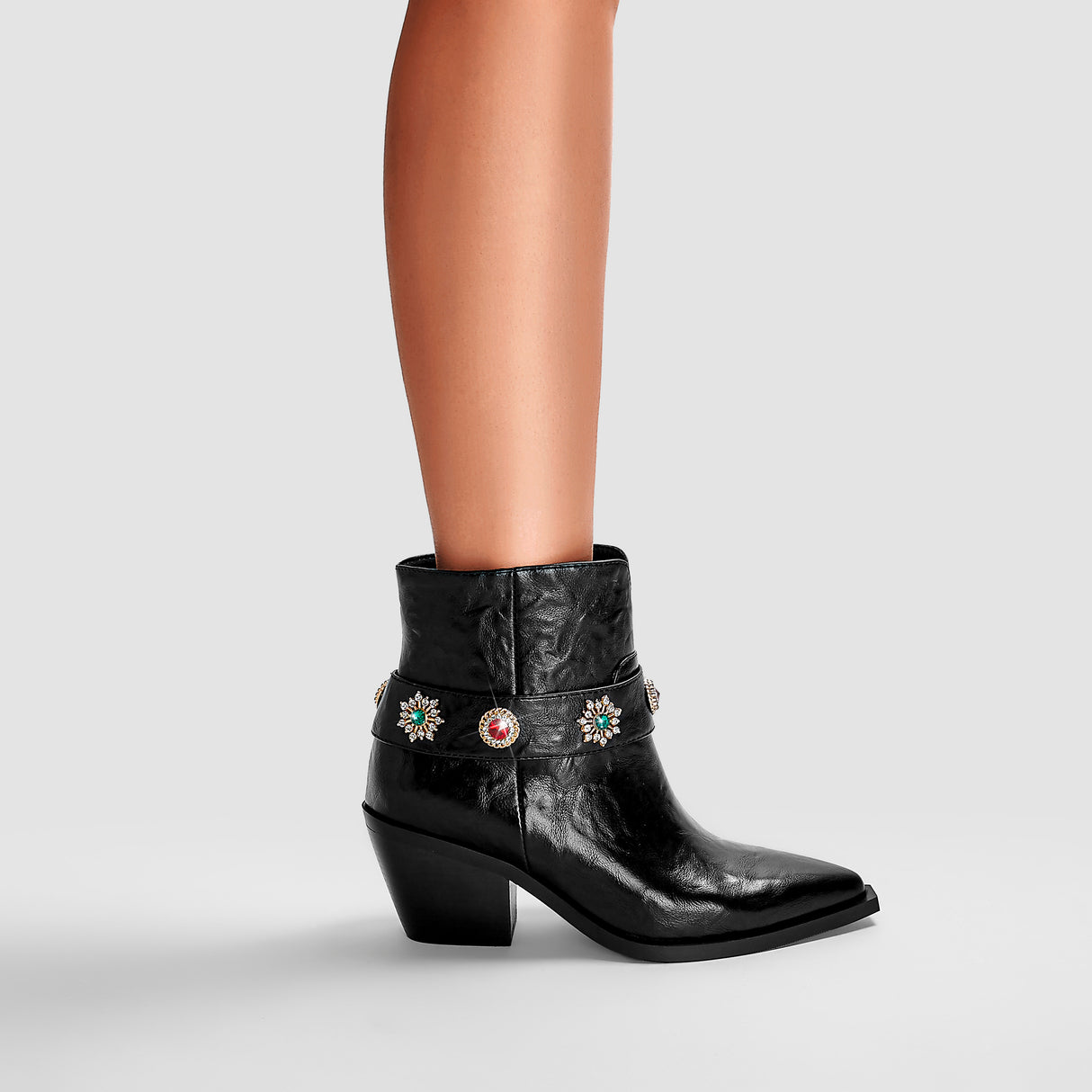 Sleek Western Ankle Boots