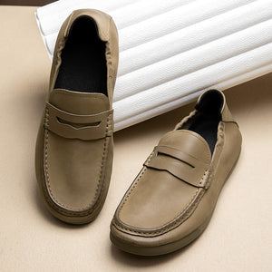 LuxeLeather Classy Slip-On Dress Shoes