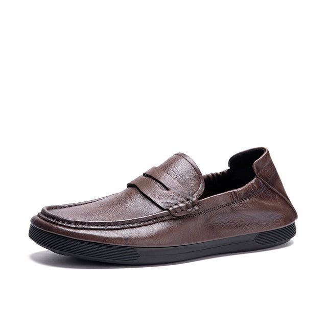 LuxeLeather Classy Slip-On Dress Shoes