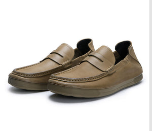 LuxeLeather Classy Slip-On Dress Shoes