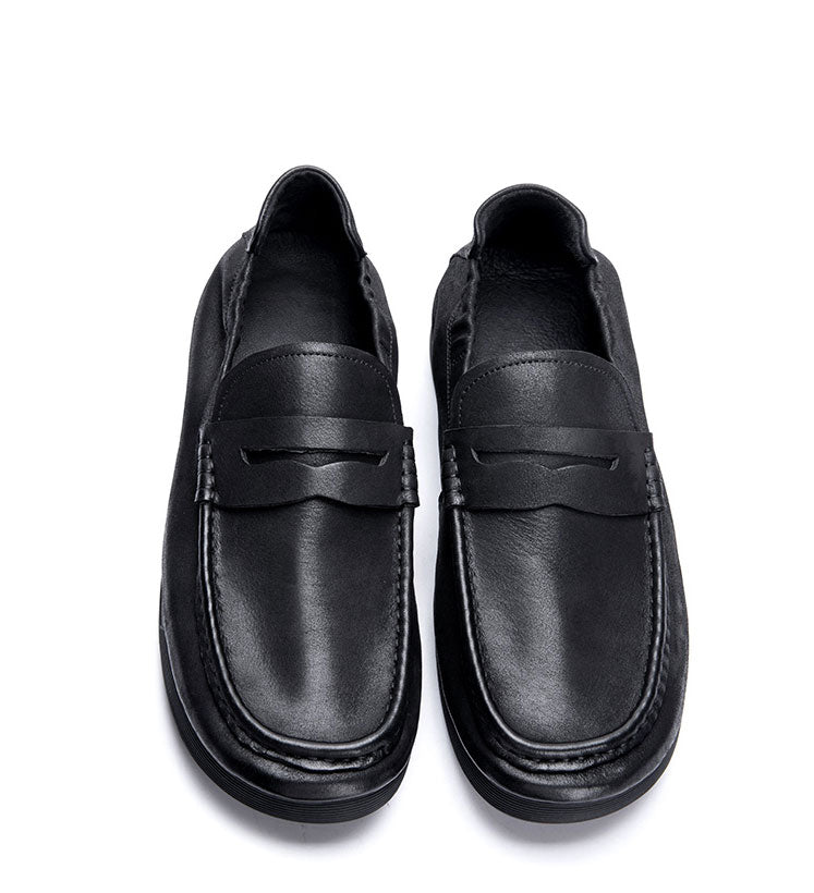 LuxeLeather Classy Slip-On Dress Shoes