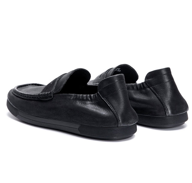 LuxeLeather Classy Slip-On Dress Shoes