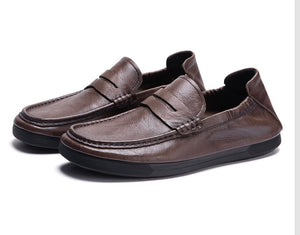 LuxeLeather Classy Slip-On Dress Shoes