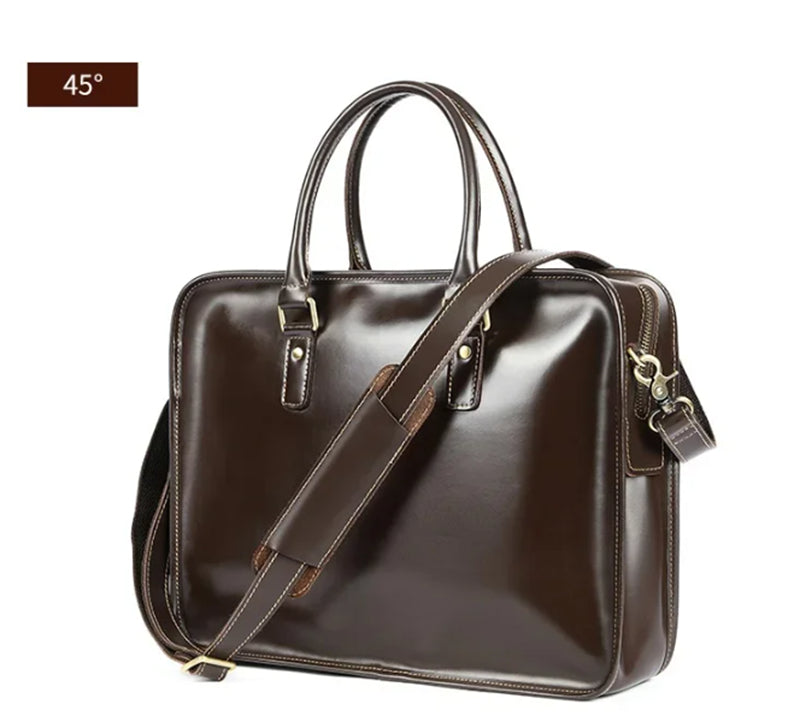 Luxury Exotica Leather Laptop Briefcase