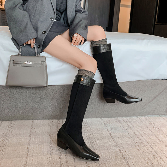 Bold Statement Long Leather Boots