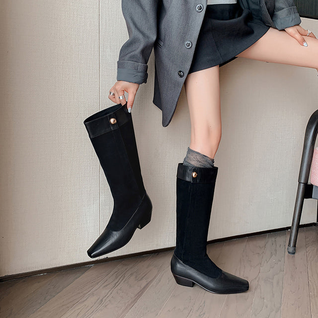 Bold Statement Long Leather Boots