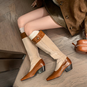 Bold Statement Long Leather Boots