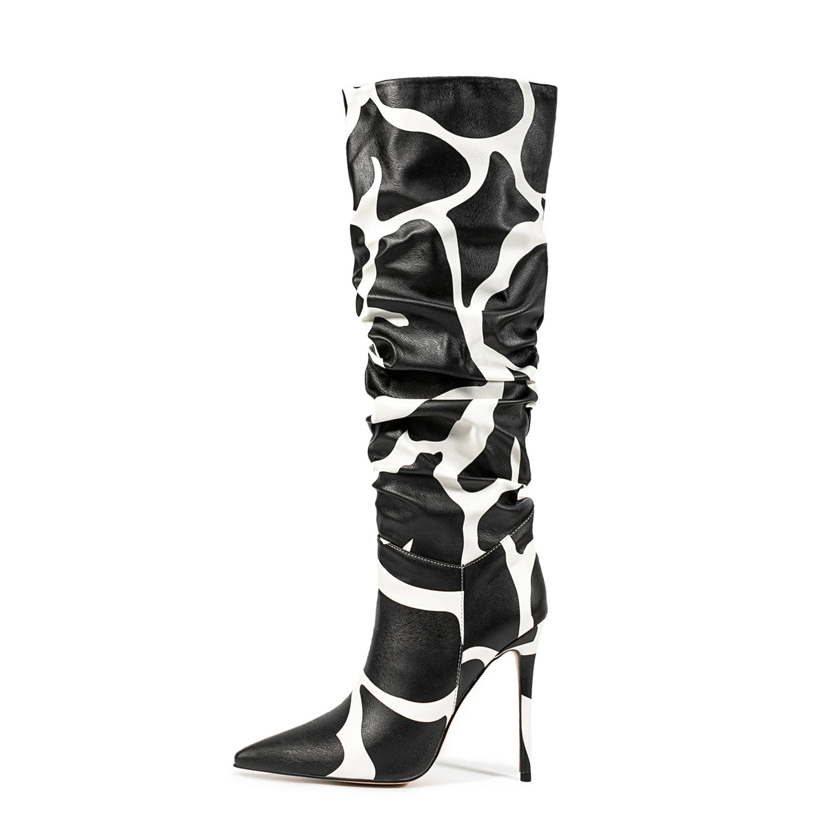 LuxeExo Pointed Toe High Heel Long Boots