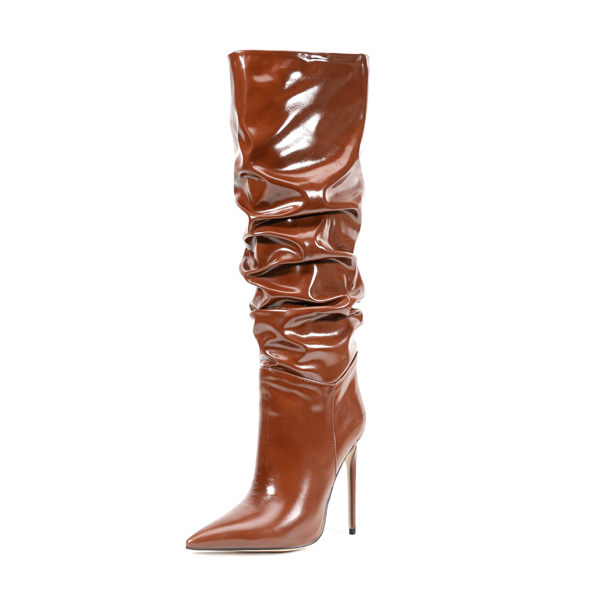 LuxeExo Pointed Toe High Heel Long Boots