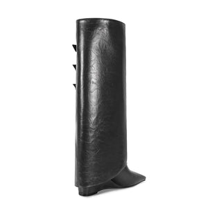 LuxeFrost Winter Chic High Heel Boots