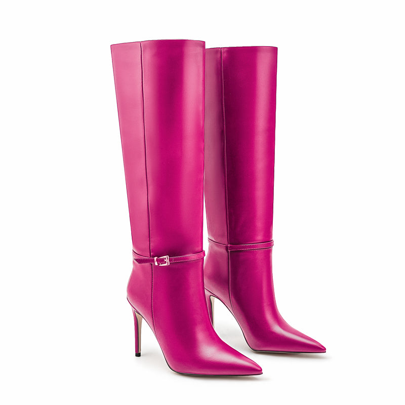 Luxe Chic Winter High Heeled Boots