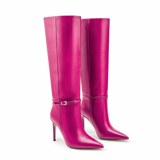 Luxe Chic Winter High Heeled Boots