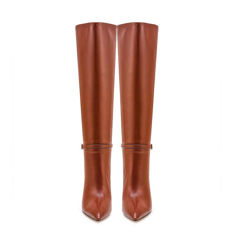 Luxe Chic Winter High Heeled Boots