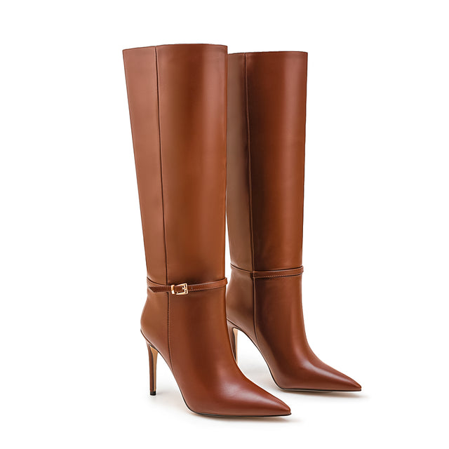 Luxe Chic Winter High Heeled Boots