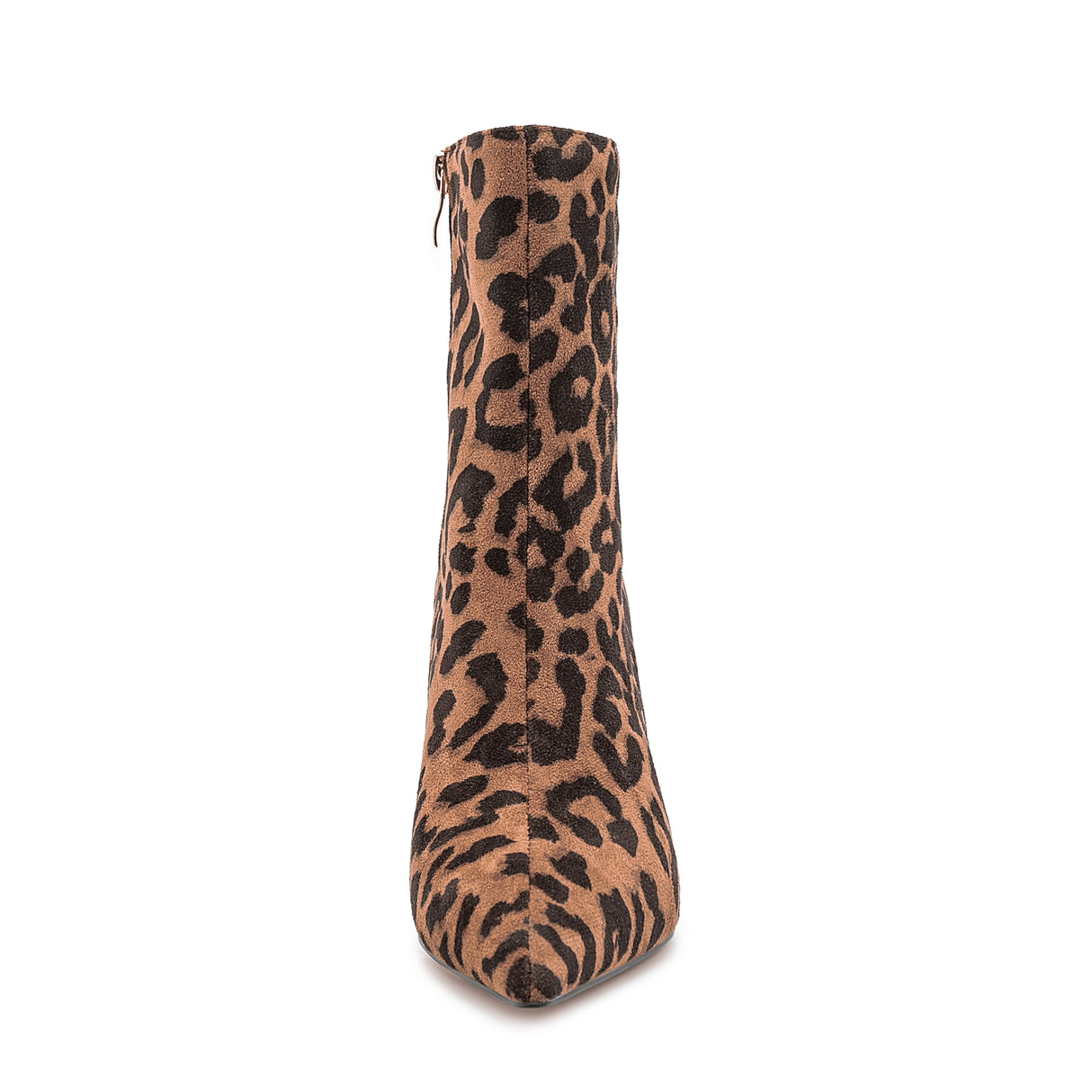 FlockLux Leopard Pointed Toe High Heeled Boots