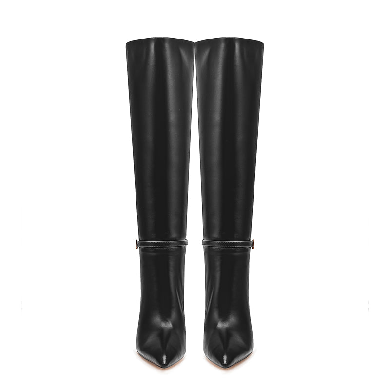 Luxe Chic Winter High Heeled Boots