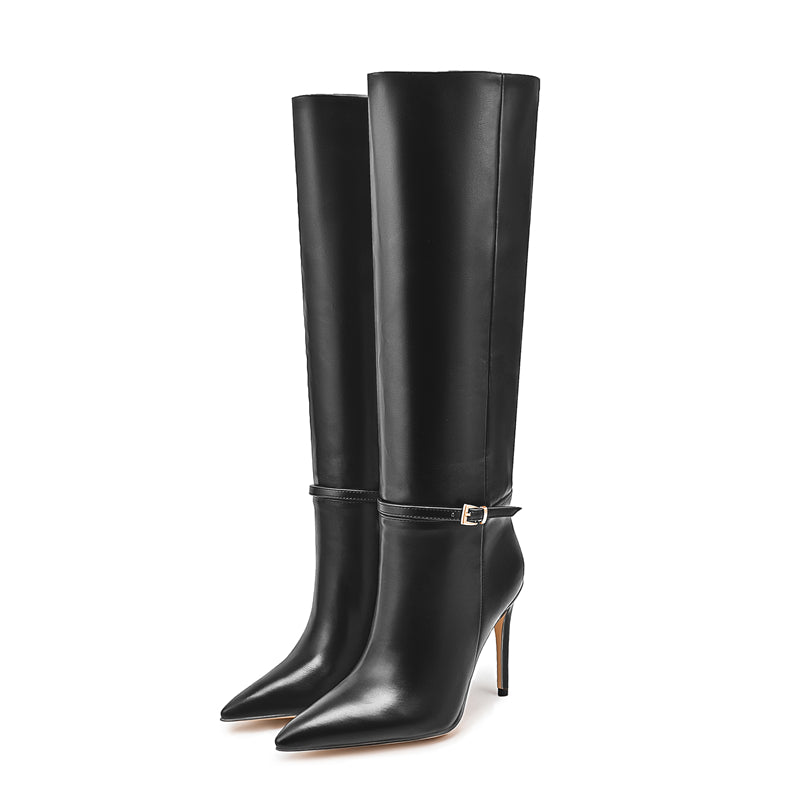 Luxe Chic Winter High Heeled Boots