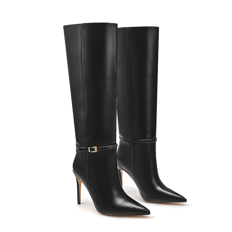 Luxe Chic Winter High Heeled Boots