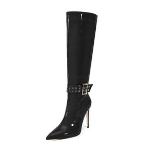 Luxe Chic Winter High Heeled Boots