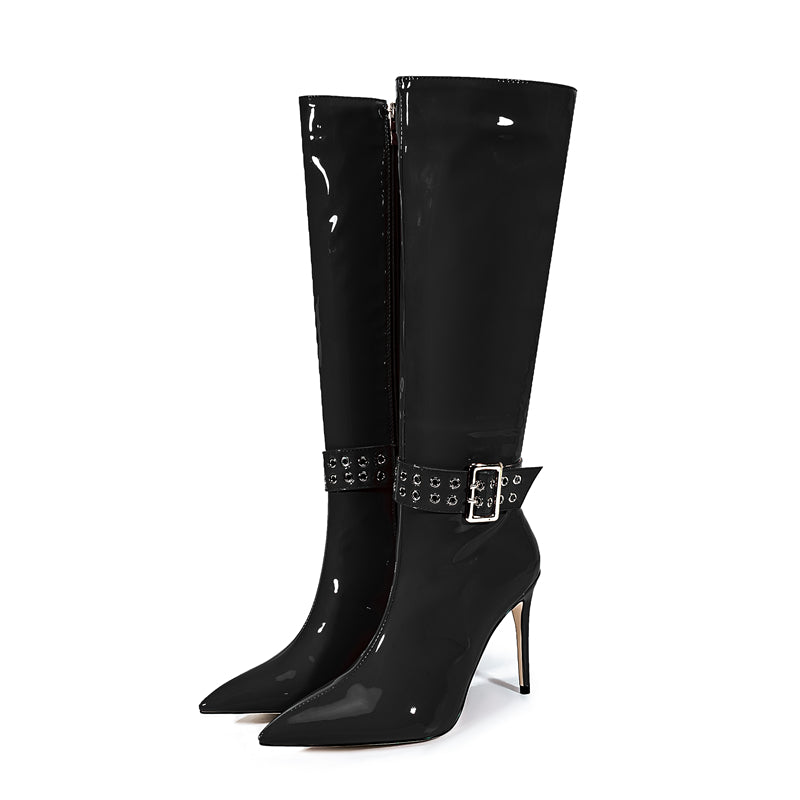 Luxe Chic Winter High Heeled Boots