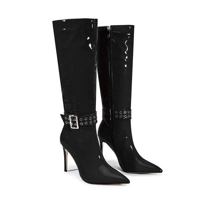 Luxe Chic Winter High Heeled Boots