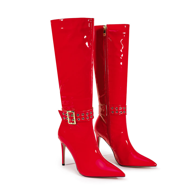 Luxe Chic Winter High Heeled Boots