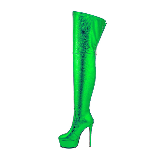 Veltique Wedding Slip Boots