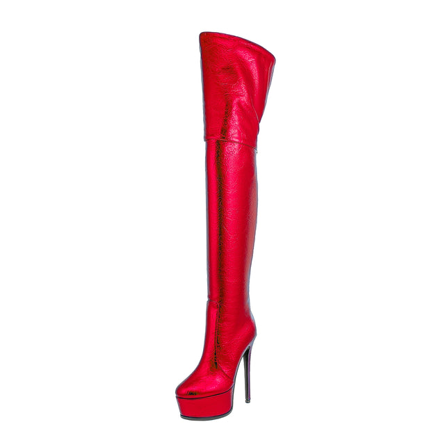 Veltique Wedding Slip Boots