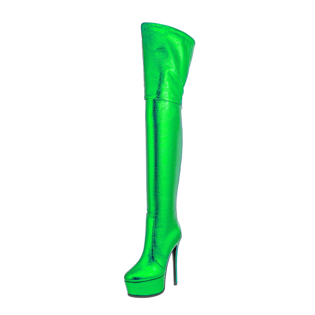 Veltique Wedding Slip Boots