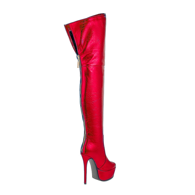 Veltique Wedding Slip Boots