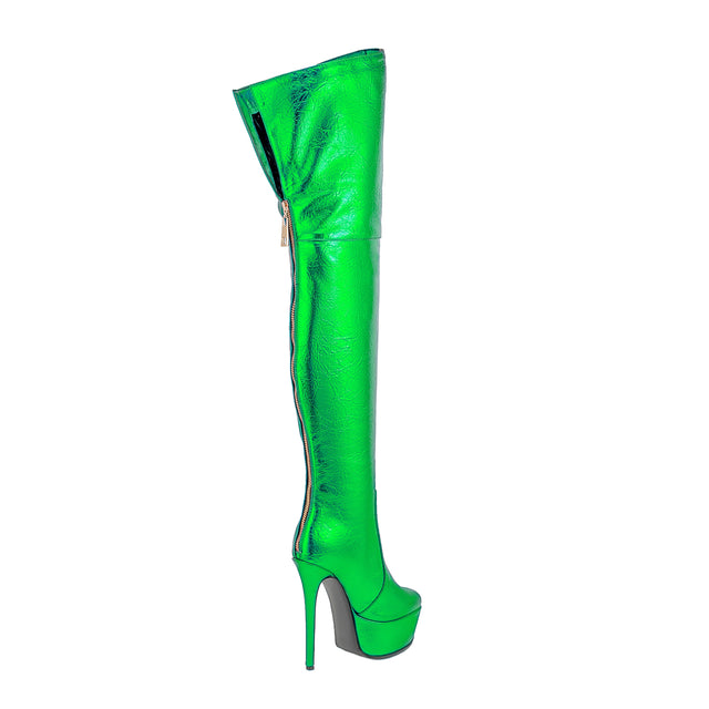 Veltique Wedding Slip Boots