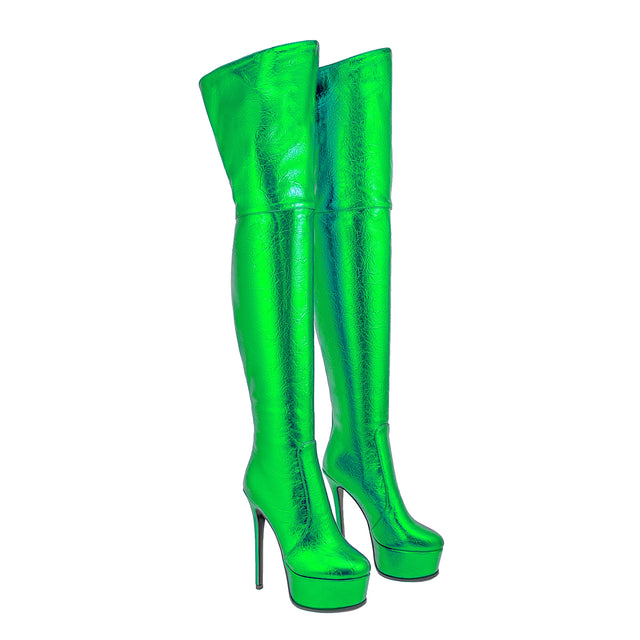 Veltique Wedding Slip Boots