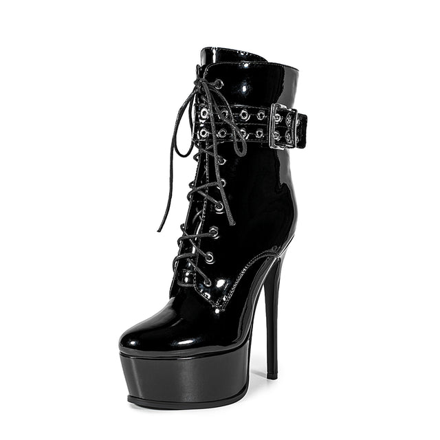 Diamoré Luxe Platform Heel Boots