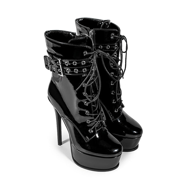 Diamoré Luxe Platform Heel Boots