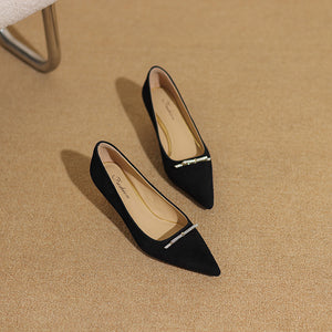 AlliChic Pointed Toe Daily High Heels