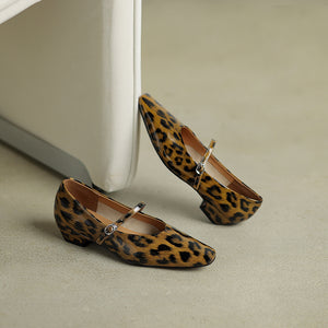 Chic Mary Janes Square Toe Strap Shoes