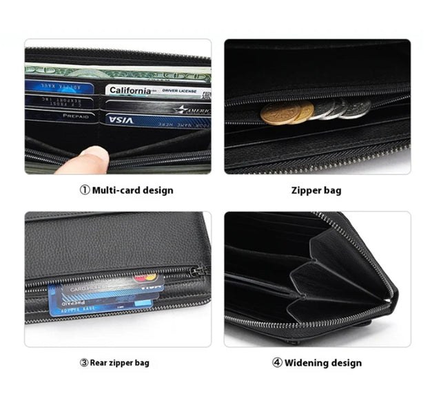 Retro Leather Card Holder Wallet