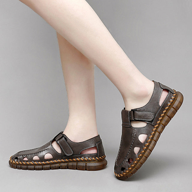 LuxeLeather  Embossed  Sandals