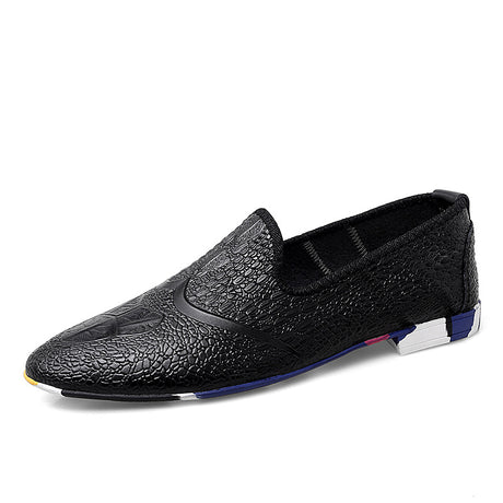 CrocoChic Round Toe Slip-on Lafers