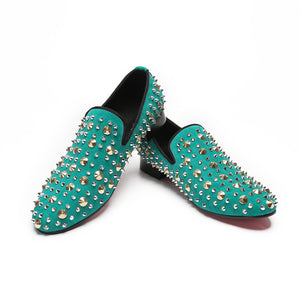 Luxe Exotic Pattern Genuine Leather Slip-on Loafers