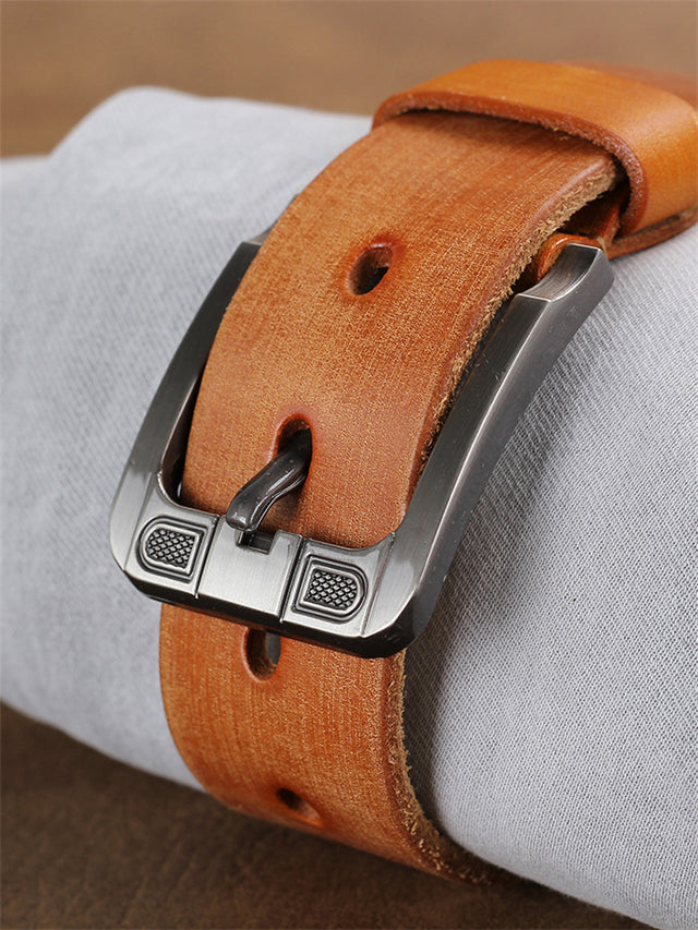 Artisan Crafted Cowskin Belt