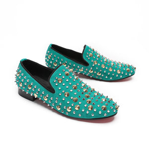 Luxe Exotic Pattern Genuine Leather Slip-on Loafers