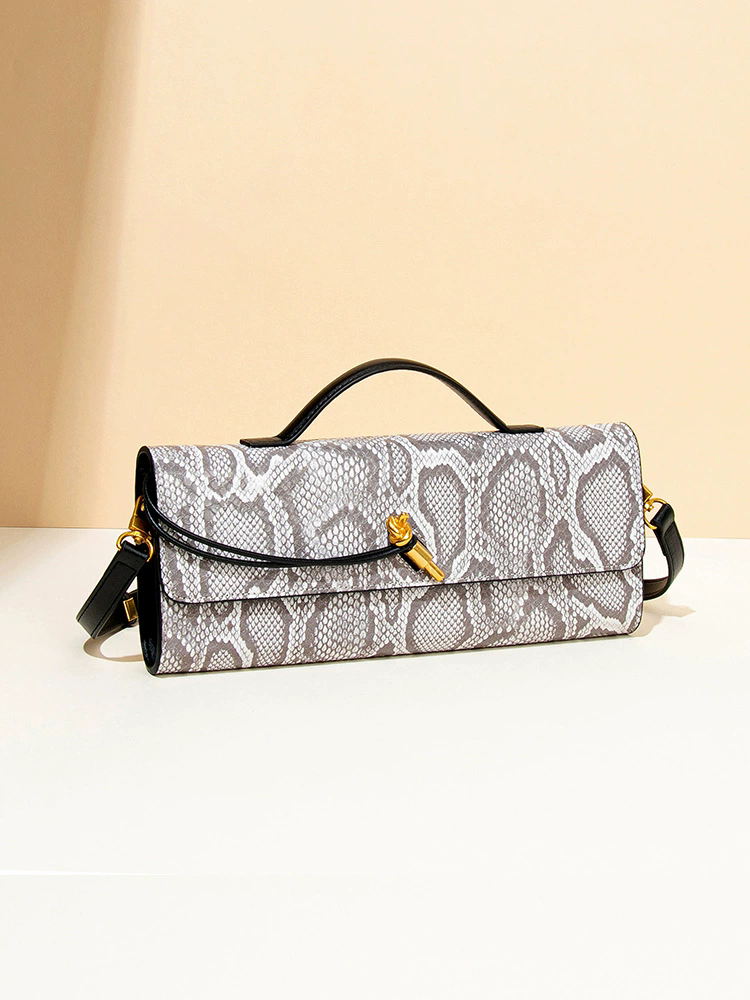 Serpatura Snake Pattern Purse