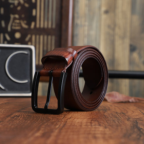 Artisan Crafted Cowskin Belt