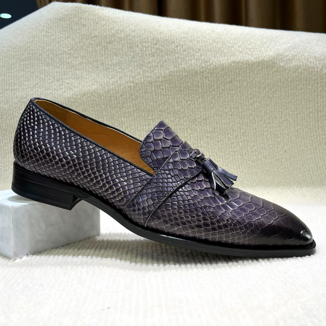 Ebonique  Croctex Elegant Slip-ons