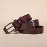 Alligator Pattern Lux Cowskin Men's Belt